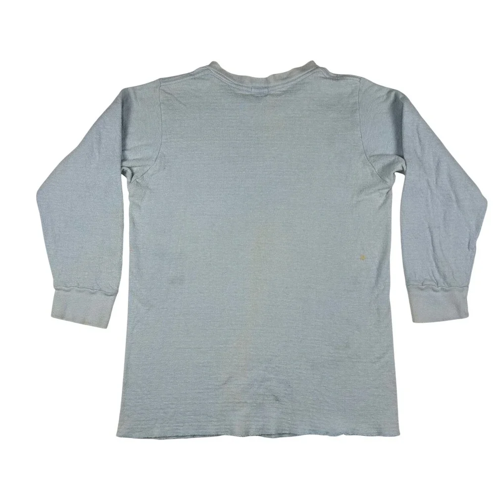 Vintage Duofold Two Layer Thermal Shirt Mens Small‎ Blue Long Sleeve Base Layer